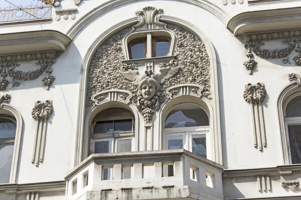 Detail of building in the Art Nouveau style