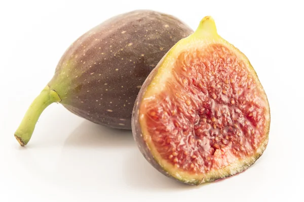 Ripe figs isolated on white — Stock Photo, Image