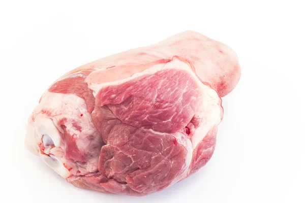 Varkensvlees knokkel geïsoleerd op wit — Stockfoto