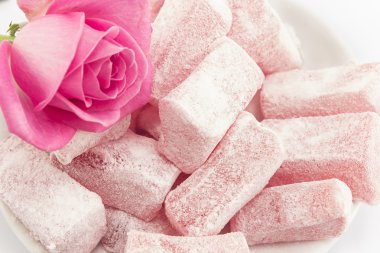 Taze Türk lokumu gül