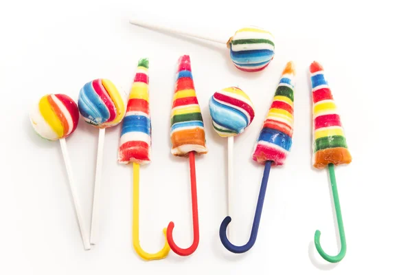 Vintage lollies geïsoleerd op wit — Stockfoto