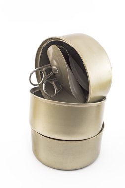 Boş kutular üzerinde beyaz izole