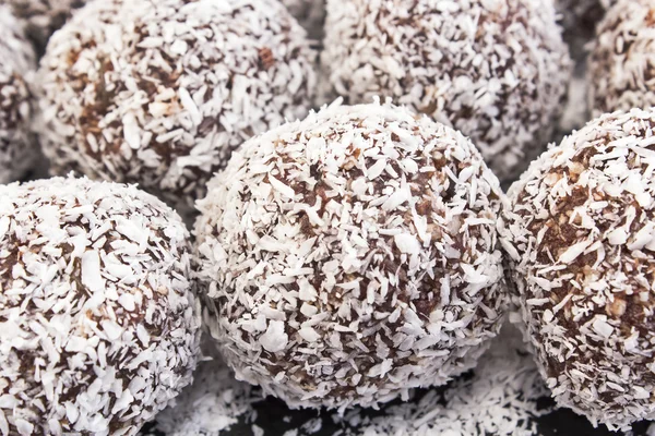 Balls of coconut and chocolate — Stock Photo, Image