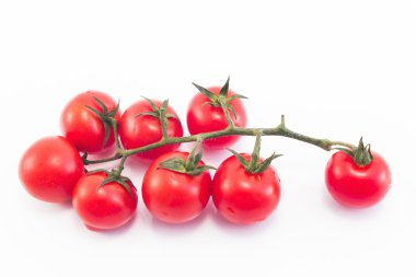 Beyaz domatesler izole edilmiş.