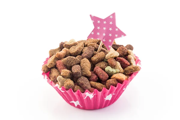 Katzenfutter in Form eines Cupcake — Stockfoto