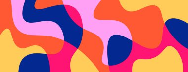 Vibrant colorful Abstract Background Banner design, Fluid Colorful Waves in Trendy Pink, Teal, Purple, and Orange for Modern Design or Web Header.