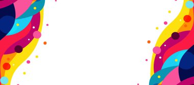 Vibrant colorful Abstract Background Banner design, Fluid Colorful Waves in Trendy Pink, Teal, Purple, and Orange for Modern Design or Web Header.