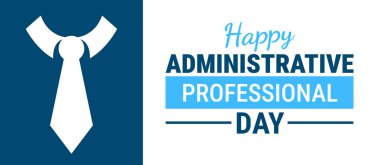 İdari İşler Gününüz kutlu olsun, afiş ya da poster tasarım şablonu. Teal ve Turuncu Tipografi ile Beyaz Grafik Altın Kupa ve Yıldız Resimlerinin yanında.