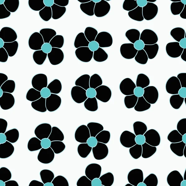 Nahtlose abstrakte Blume Hintergrund Muster. — Stockvektor