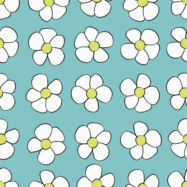 Nahtlose abstrakte Blume Hintergrund Muster. — Stockvektor