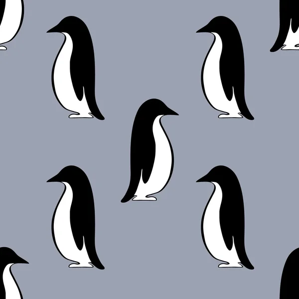Fondo de pingüino, vector — Vector de stock