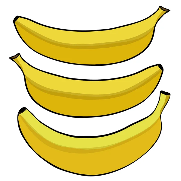 Ilustración vectorial del plátano — Vector de stock