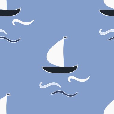 Dikişsiz yelkenli desen