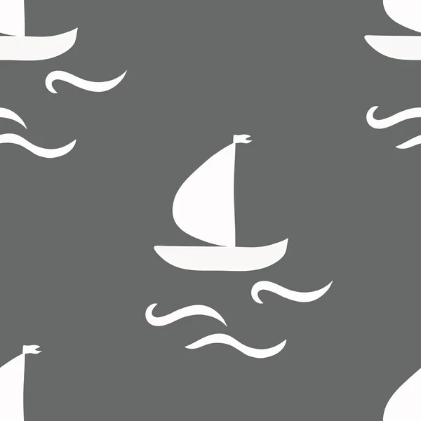 Dikişsiz yelkenli desen — Stok Vektör