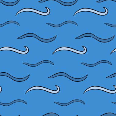 Vektör sorunsuz doku. Soyut dalgalar desen.