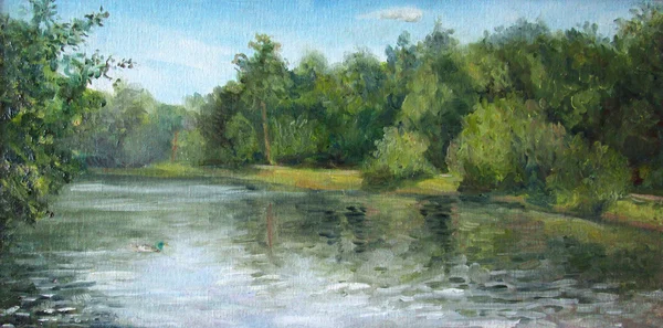 Yaz, yatay, ağaç ve çalı