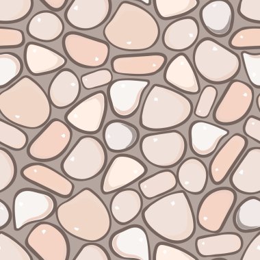 Dikişsiz desen - çakıl taşı kaldırım taşı döşeli arka plan