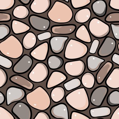 Dikişsiz desen - çakıl taşı kaldırım taşı döşeli arka plan