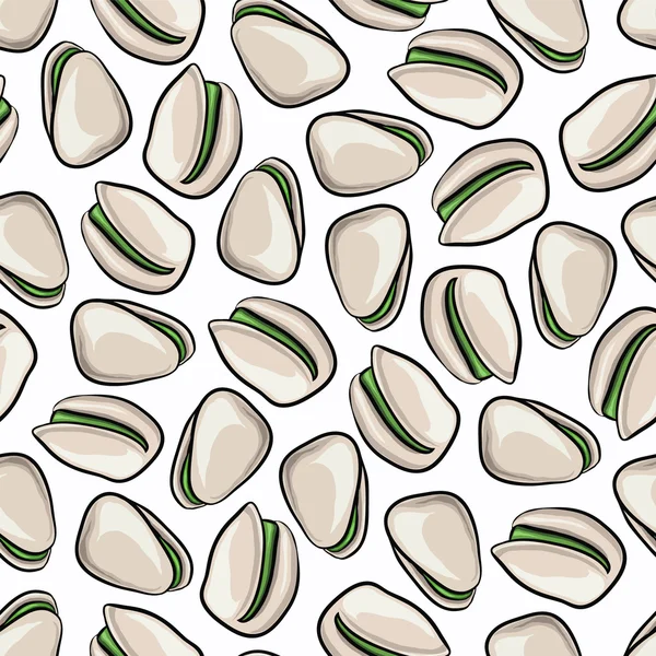 Vektör seamless Antep fıstığı modeli. Oyulmuş koleksiyonu.