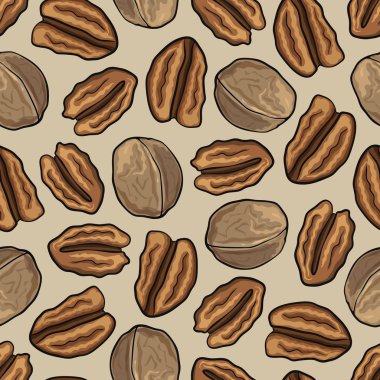 Ceviz ile sorunsuz doğa arka plan.