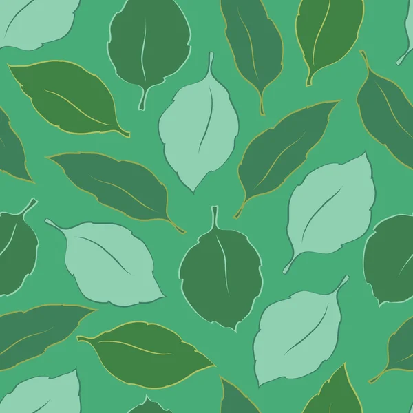 Sfondo senza cuciture con foglie — Vettoriale Stock