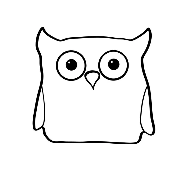 Illustration vectorielle hibou — Image vectorielle