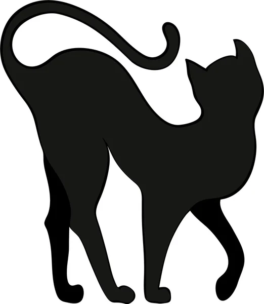 Bir kedinin silüeti