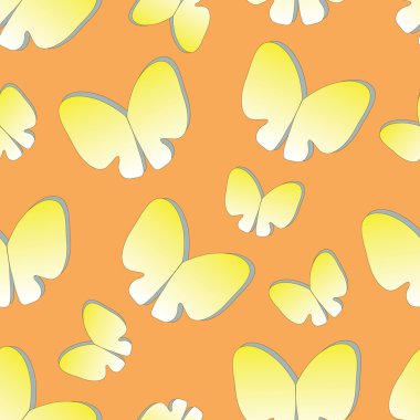 siluetleri kelebekler ile sorunsuz arka plan