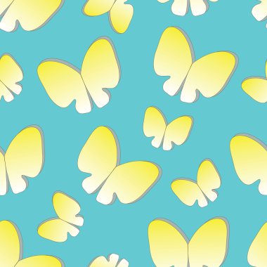 siluetleri kelebekler ile sorunsuz arka plan