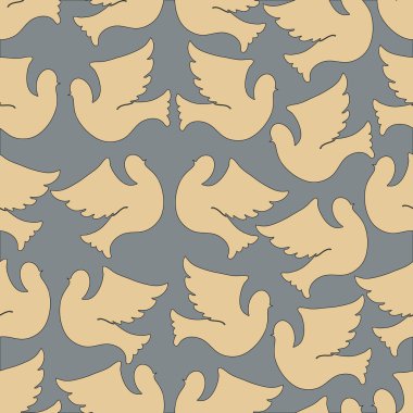 Güvercinler ve güvercin seamless modeli