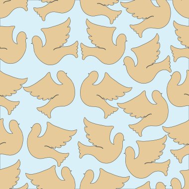 Güvercinler ve güvercin seamless modeli