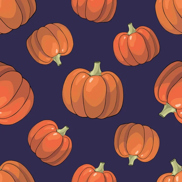 Pumpkin Background seamless pattern — Stock Vector