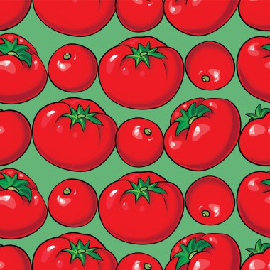 Vektör seamless modeli domates ile