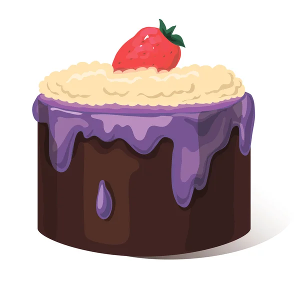 Gâteau savoureux — Image vectorielle