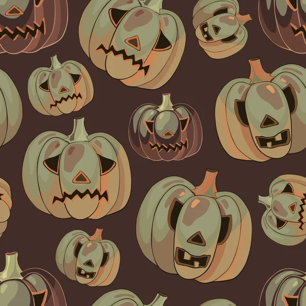 Хэллоуин фон с тыквами — стоковый вектор