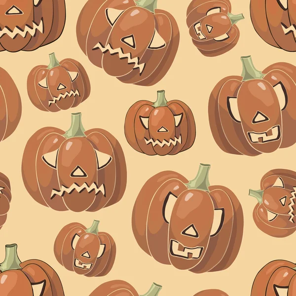 Halloween tausta kurpitsat — vektorikuva