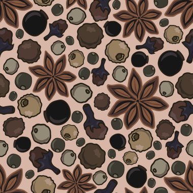 farklı baharatlar ile sorunsuz arka plan