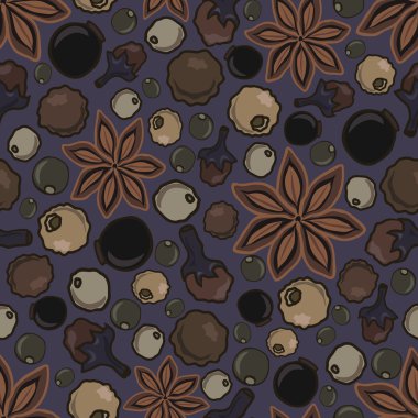 farklı baharatlar ile sorunsuz arka plan