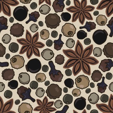 farklı baharatlar ile sorunsuz arka plan