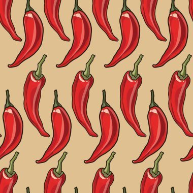Dikişsiz chili biber arka plan.