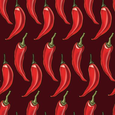Dikişsiz chili biber arka plan.