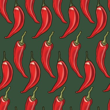 Dikişsiz chili biber arka plan.