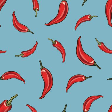 Dikişsiz chili biber arka plan.