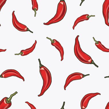 Dikişsiz chili biber arka plan.