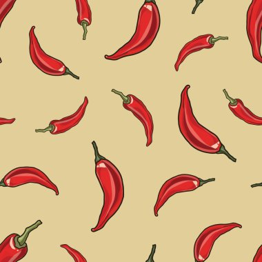 Dikişsiz chili biber arka plan.