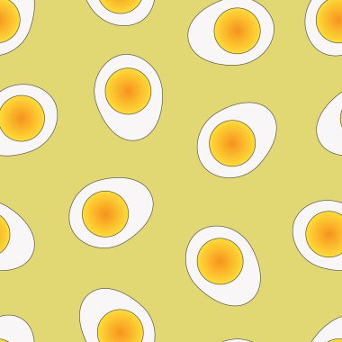 Haşlanmış yumurtanın düz simgesi tarzı ayarla