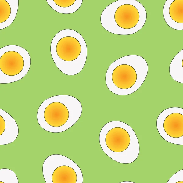 Conjunto de ovo cozido em estilo ícone plano —  Vetores de Stock