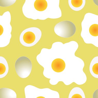 Yumurta ve omlet komik arka plan