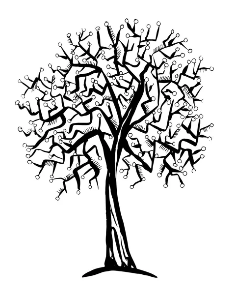 Arborele simboluri grafice — Vector de stoc