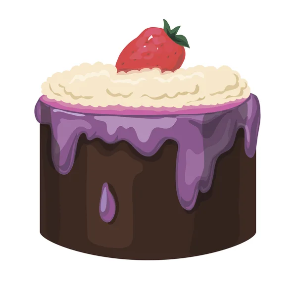 Cupcake izolované na bílém pozadí — Stockový vektor